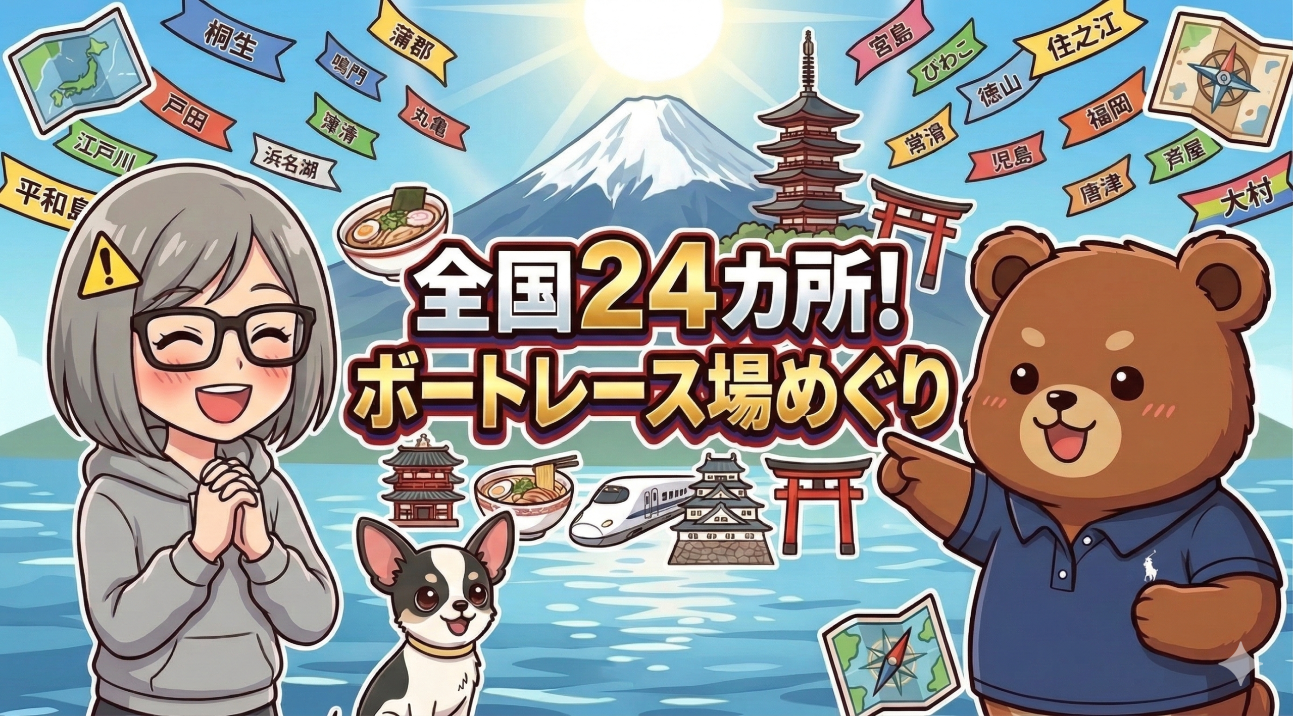 全国24か所！ボートレース場めぐり